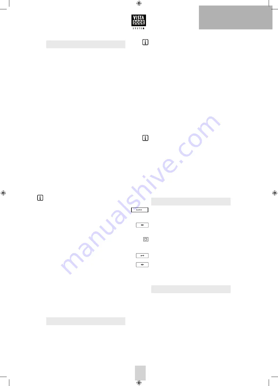 Vistadoor M-E VDV 610 Operating Instructions Manual Download Page 13