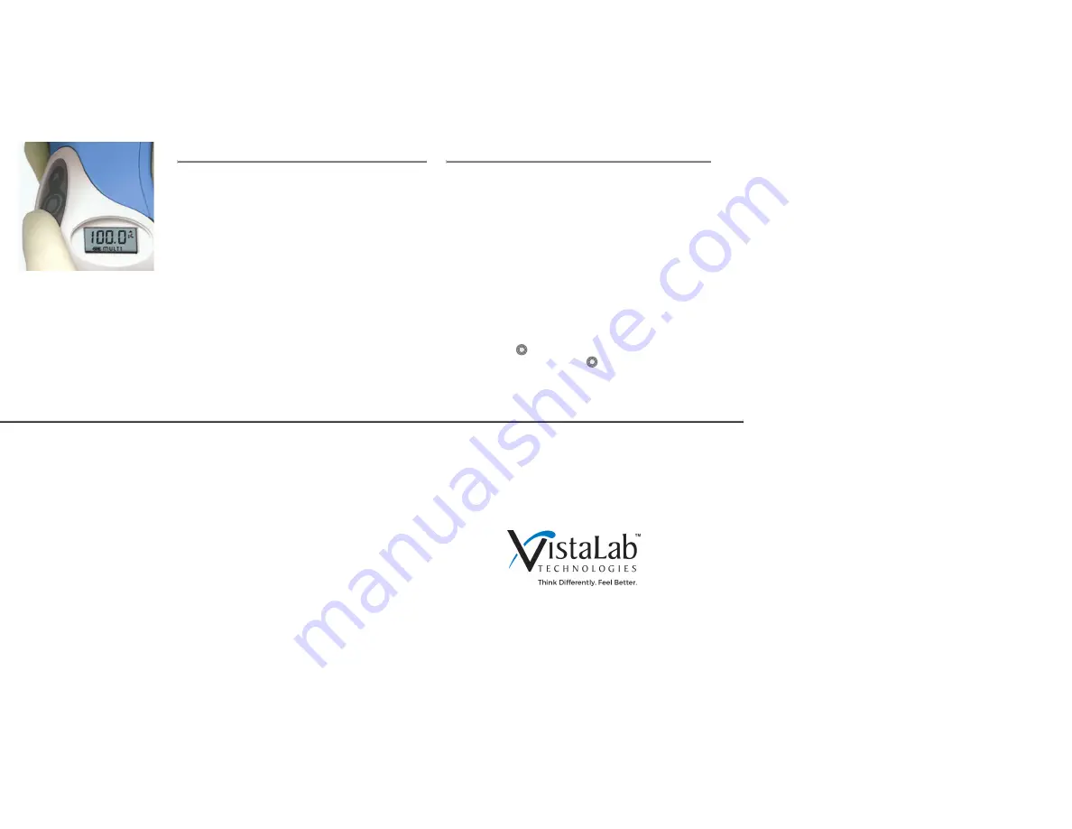 VistaLab Ovation ESC Quick Reference Manual Download Page 2