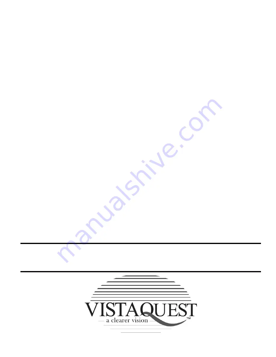 VistaQuest VQ 350 Quick Start Manual Download Page 1