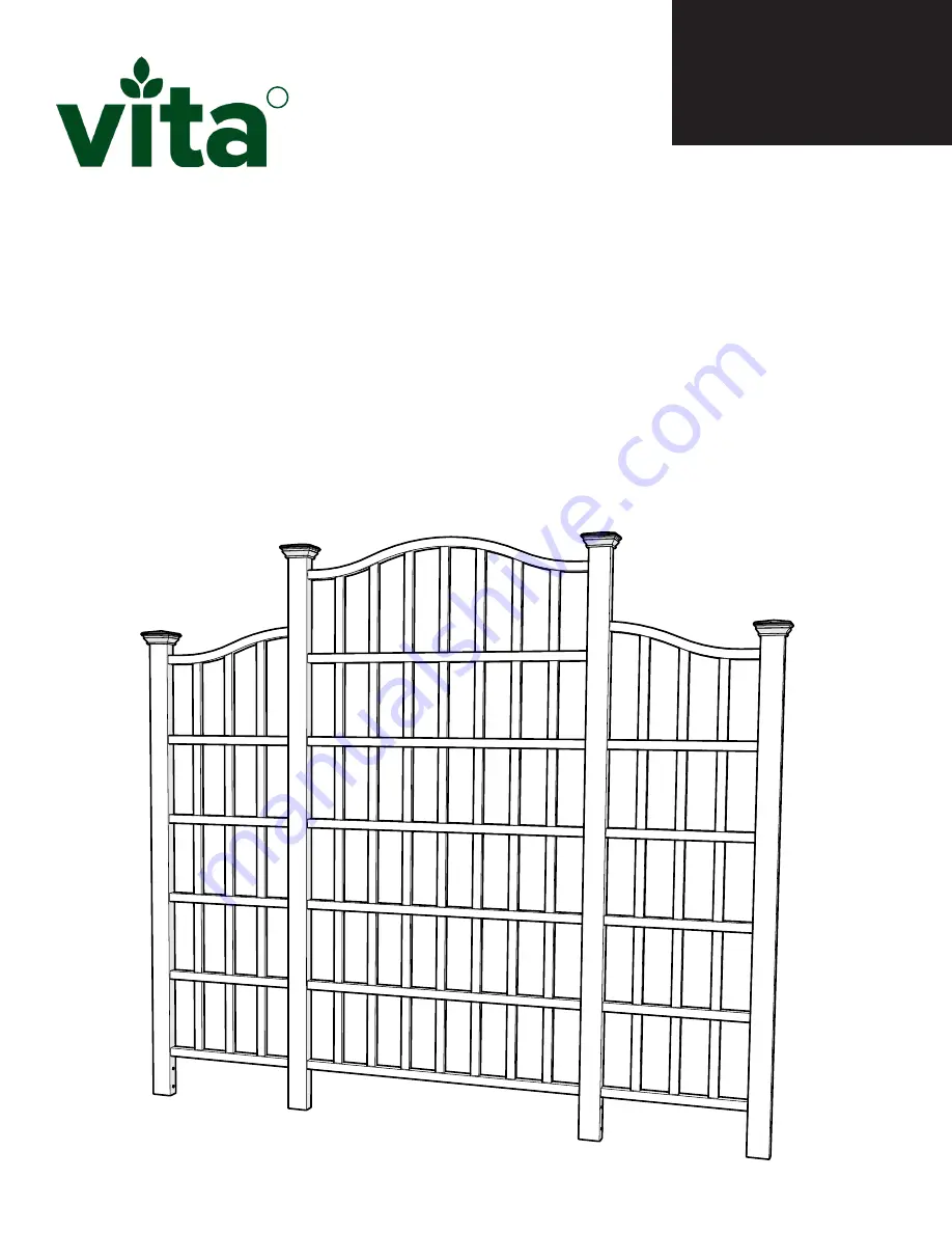 vita Classic Regency Trellis VA68198 Assembly Manual Download Page 1