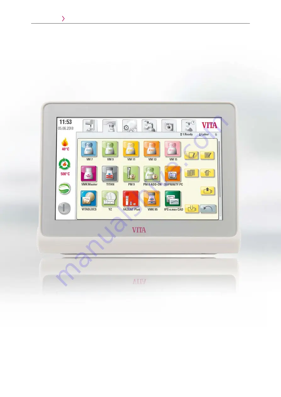 vita vPad comfort Operating Manual Download Page 16