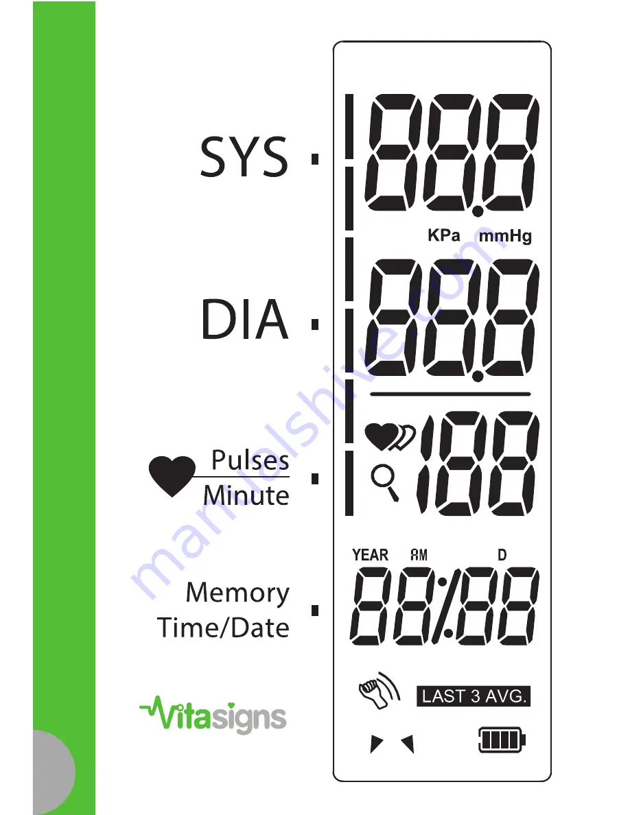 Vitasigns ProSeries 1 VS45130-0200 Instruction Manual Download Page 8