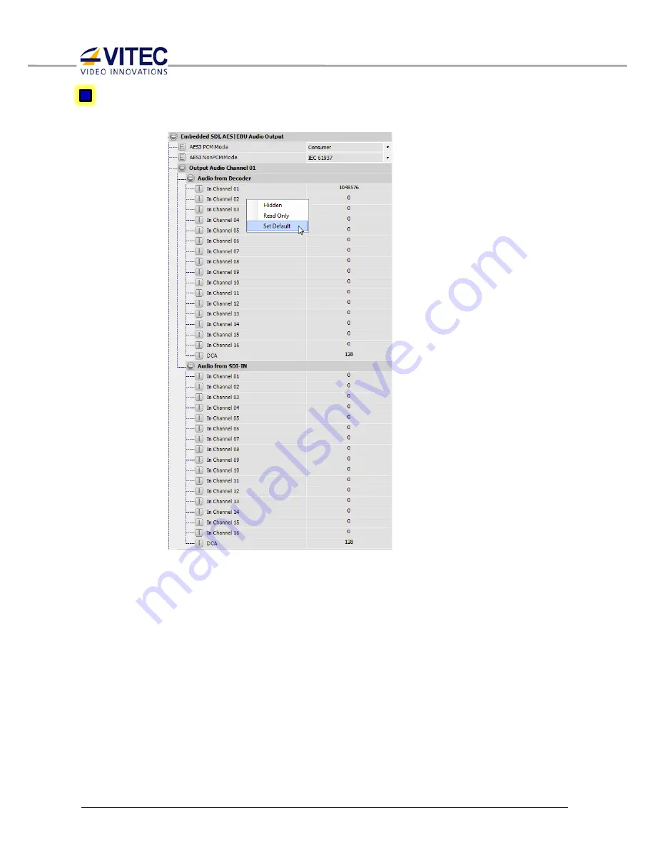 Vitec Multimedia HDM850+ User Manual Download Page 58