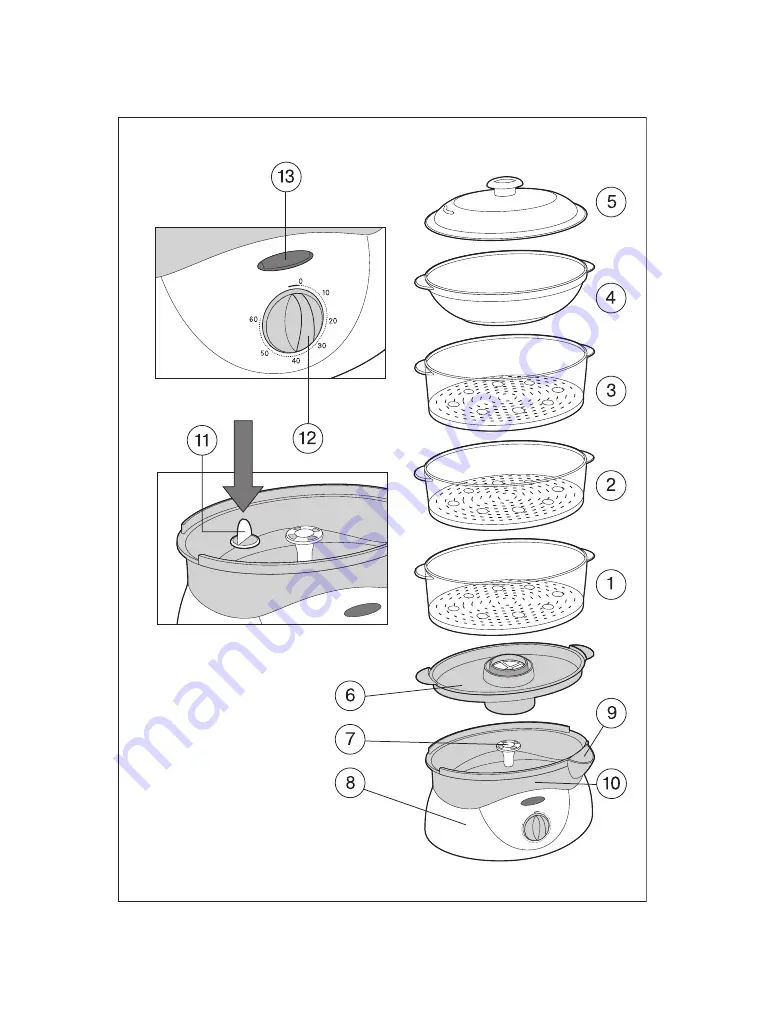 Vitek Magic Steam VT-1551 B Manual Instruction Download Page 3