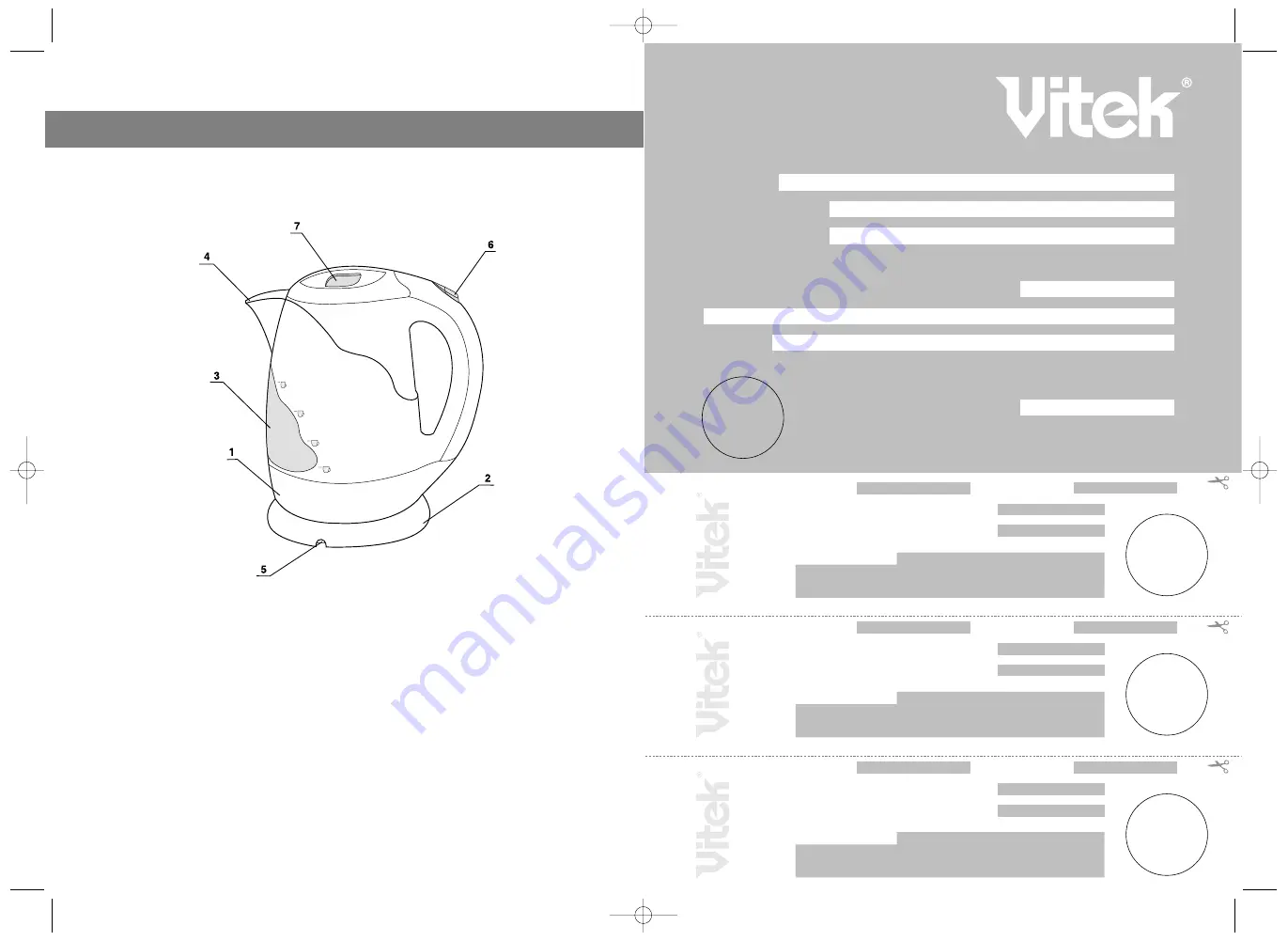 Vitek VT-1110 Manual Instruction Download Page 2