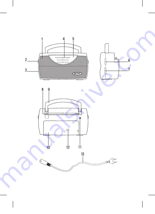 Vitek VT-3591 GY Manual Instruction Download Page 2