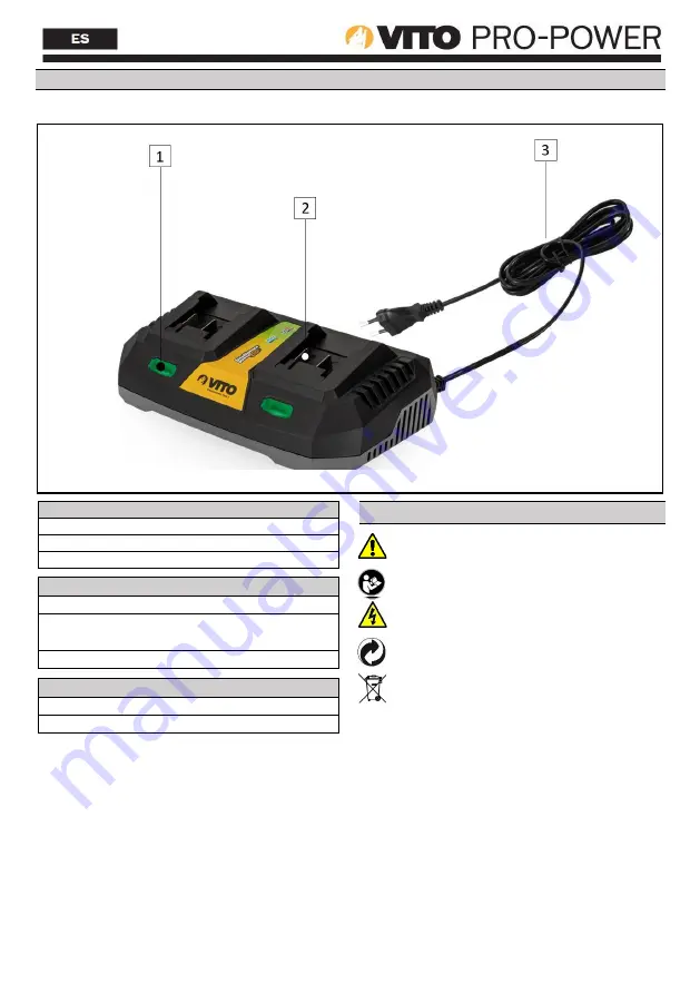 VITO PRO-POWER VIBCCDR20 Instruction Manual Download Page 9