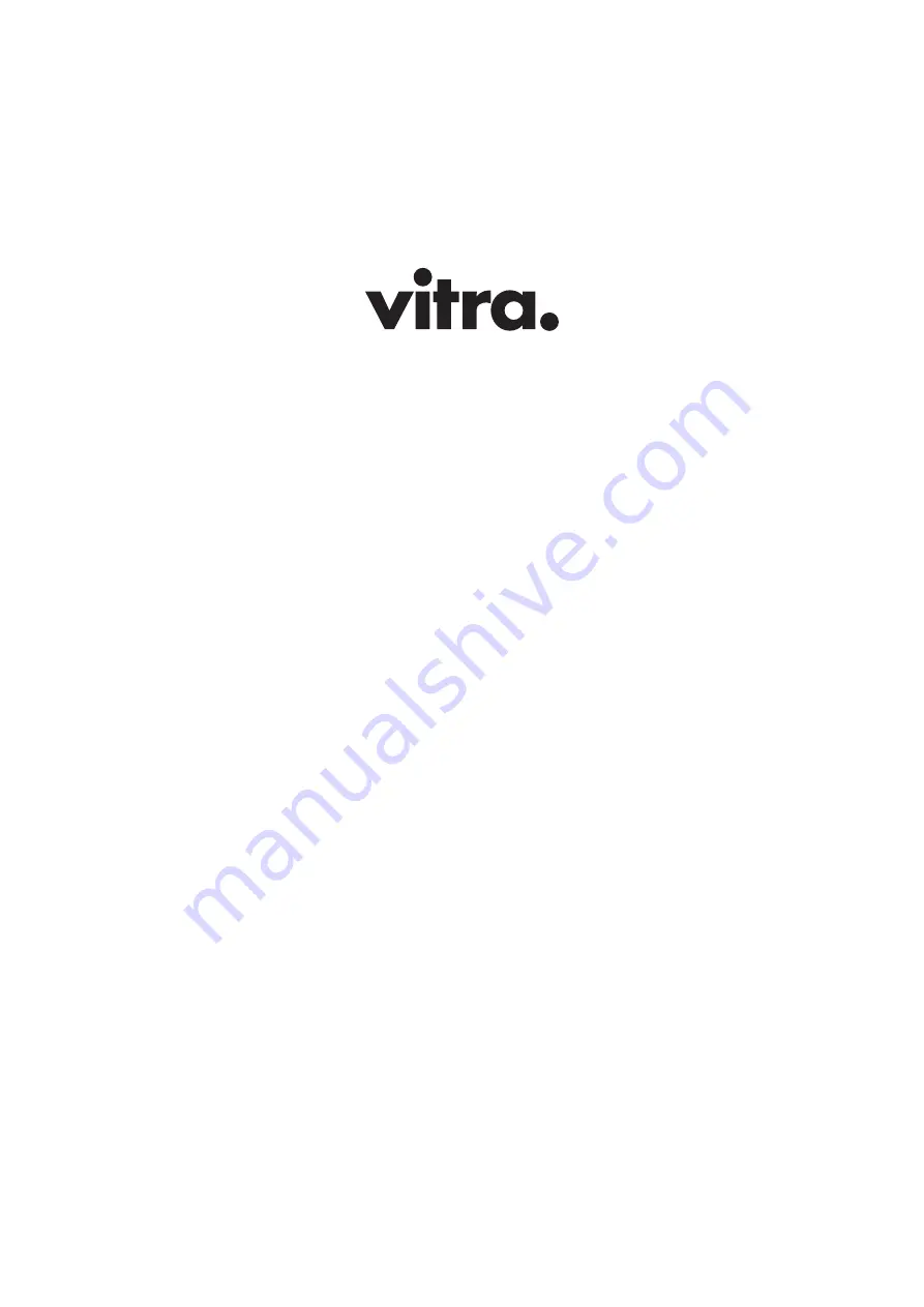 VITRA Xero Frame L Assembly And Operating Instructions Manual Download Page 1