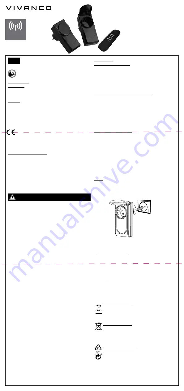 Vivanco FSS 21000B IP44 Скачать руководство пользователя страница 1