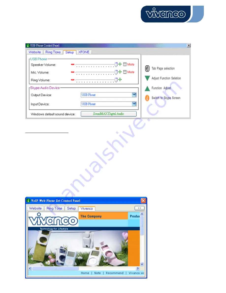 Vivanco USB VOICE OVER IP TELEPHONE Manual Download Page 91