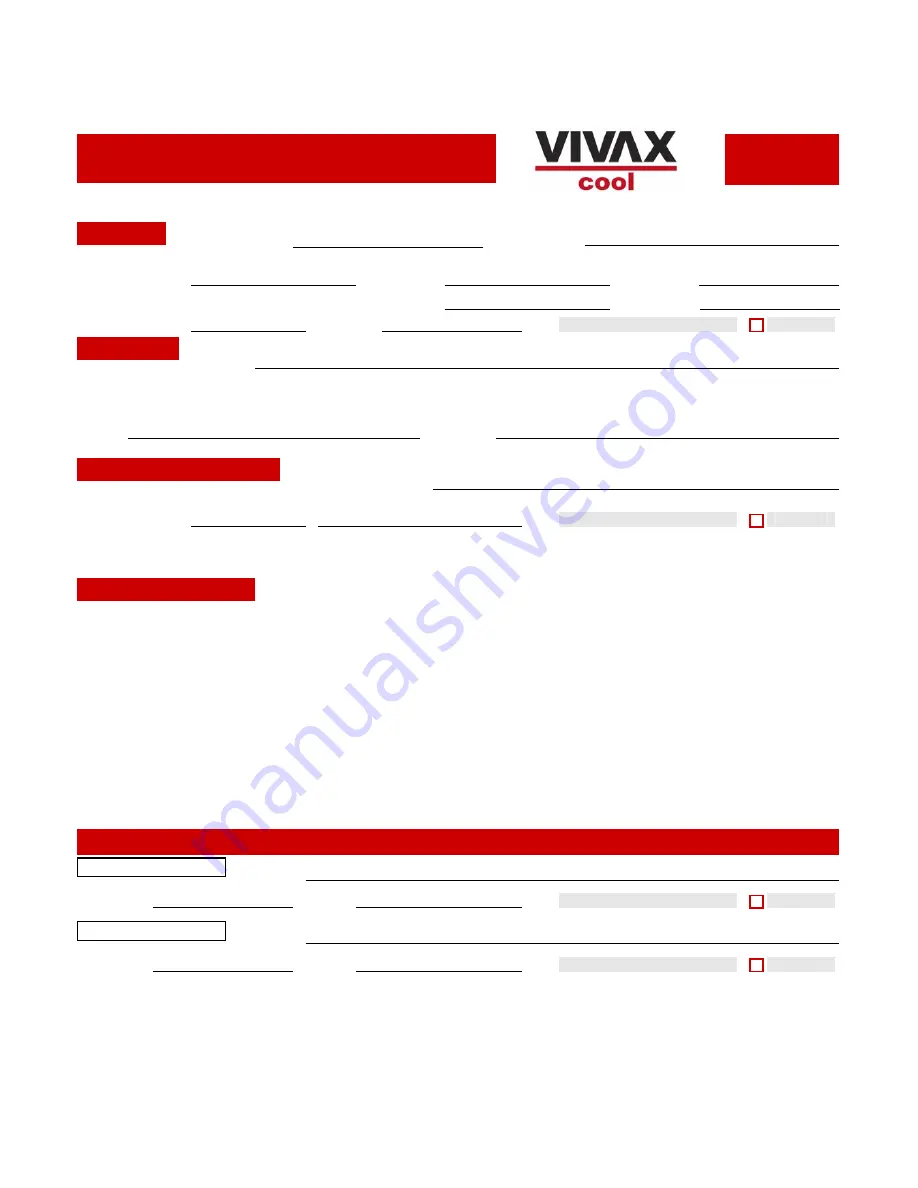 Vivax cool ACP-18CH2525AEL User Manual Download Page 87