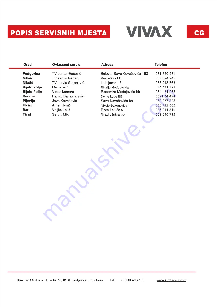 Vivax APM-1030 User Manual Download Page 49