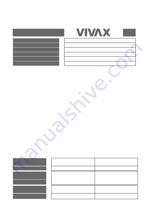 Vivax BS-210 Instruction Manual Download Page 62