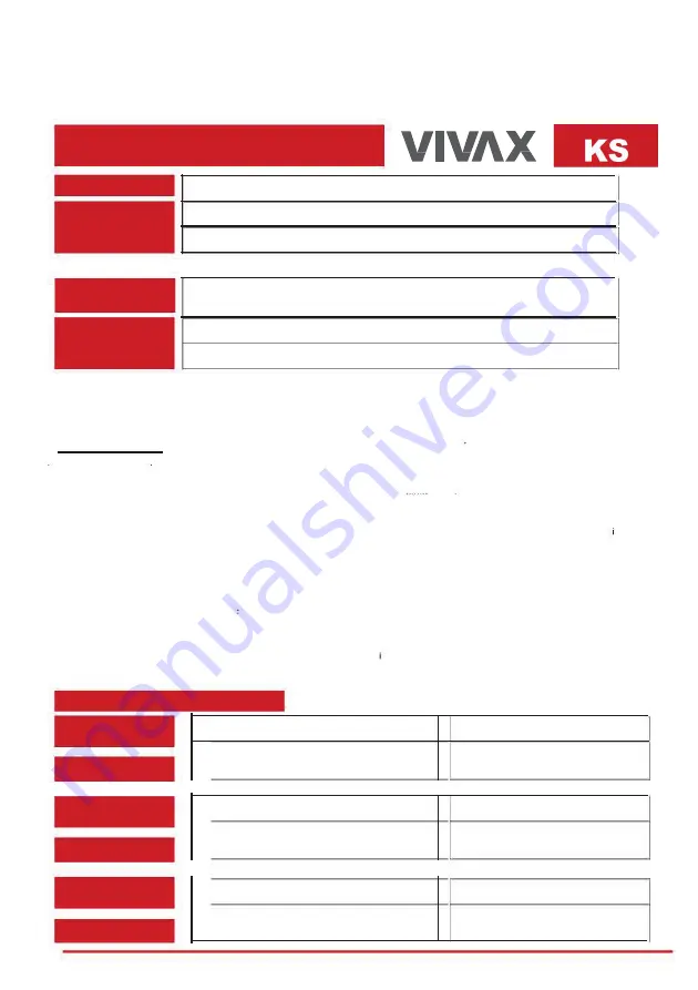 Vivax CF-295 NFS Скачать руководство пользователя страница 60