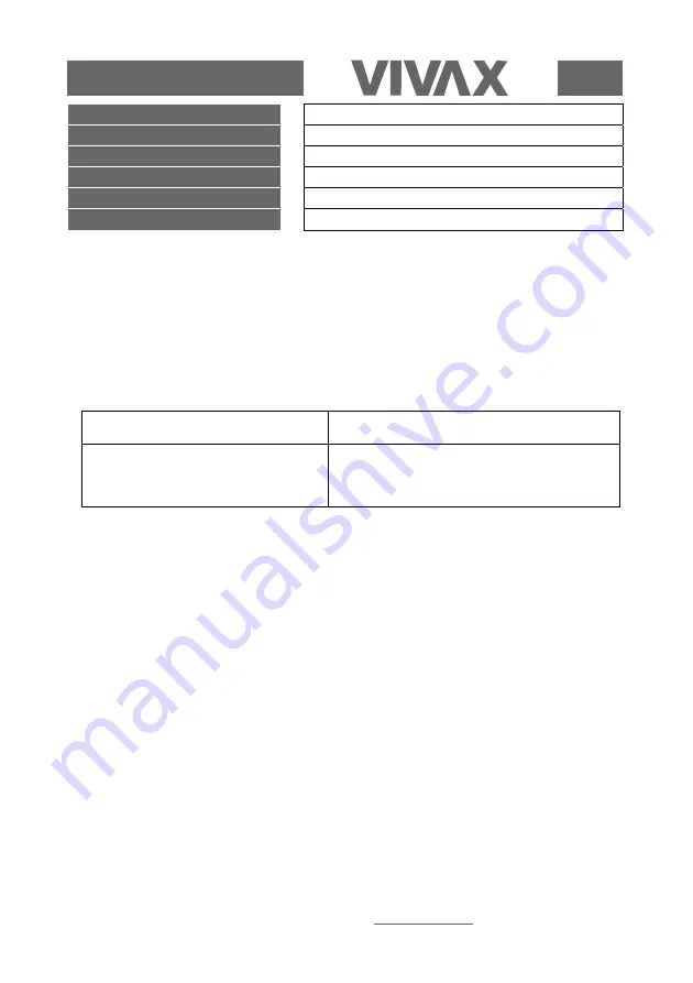 Vivax CFRB-246BLF Instruction Manual Download Page 181