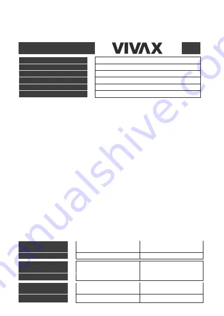 Vivax KS-505P User Manual Download Page 43