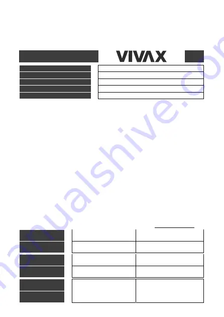 Vivax KS-505P User Manual Download Page 44