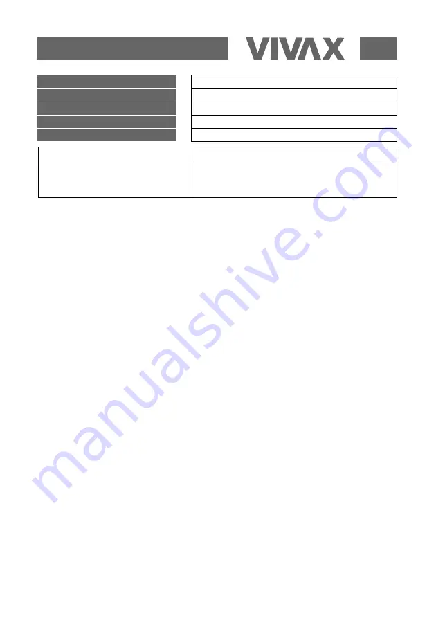 Vivax WFL-100615BS User Manual Download Page 135