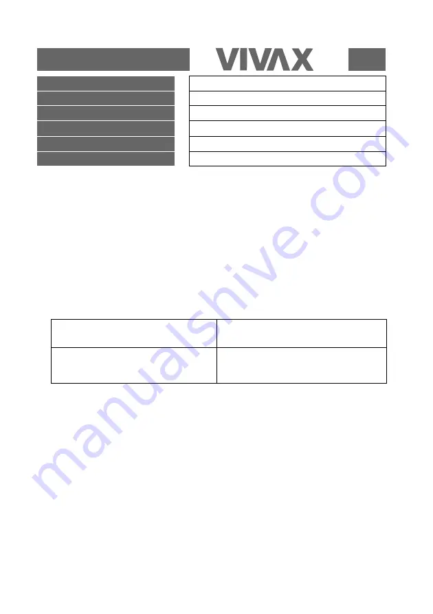 Vivax WFL-140714B User Manual Download Page 168