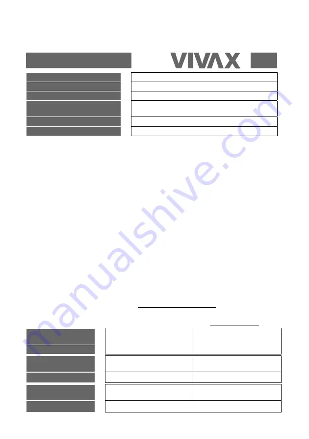 Vivax WFL-140714B User Manual Download Page 170