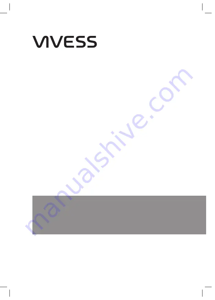 VIVESS 8238214 User Manual Download Page 32