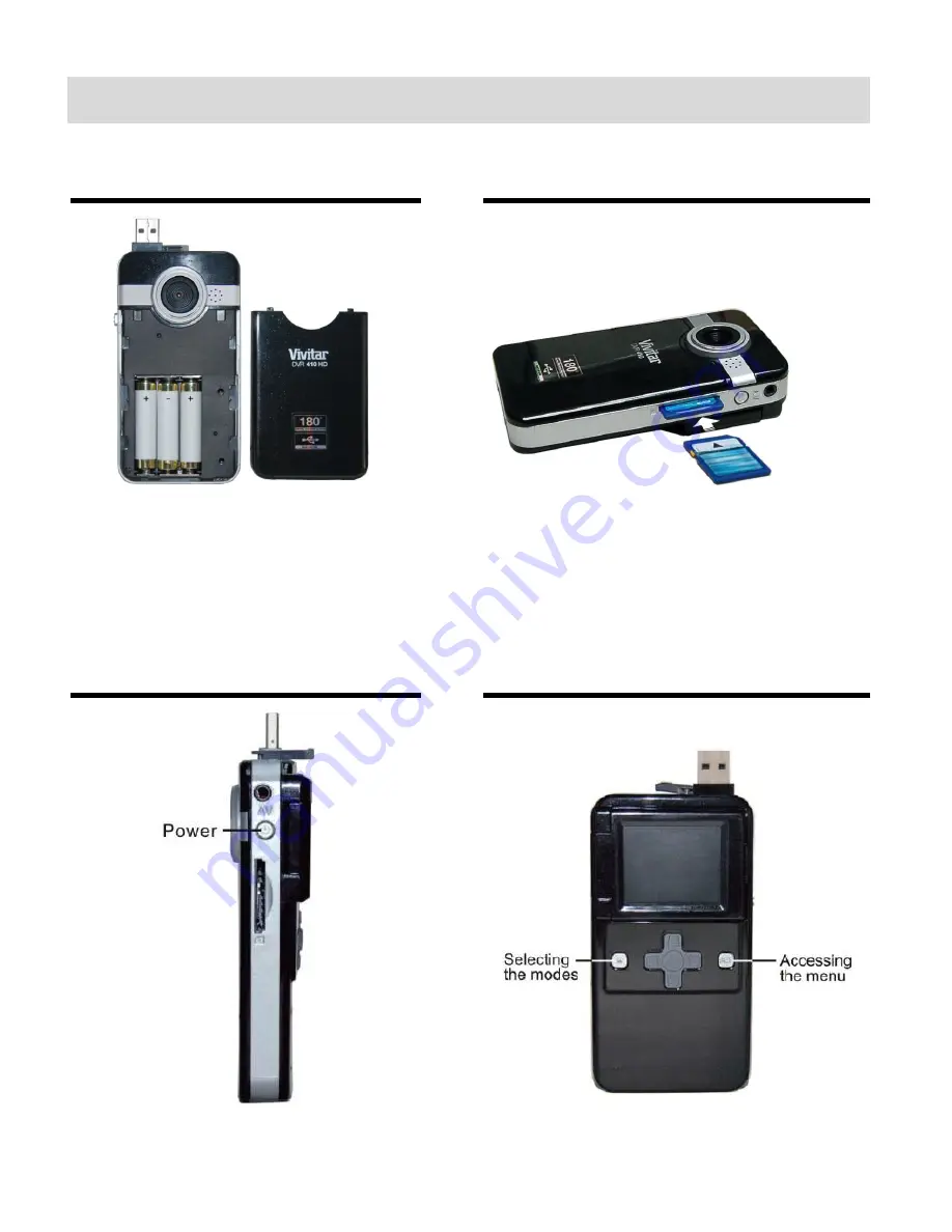 Vivitar 410HD User Manual Download Page 5