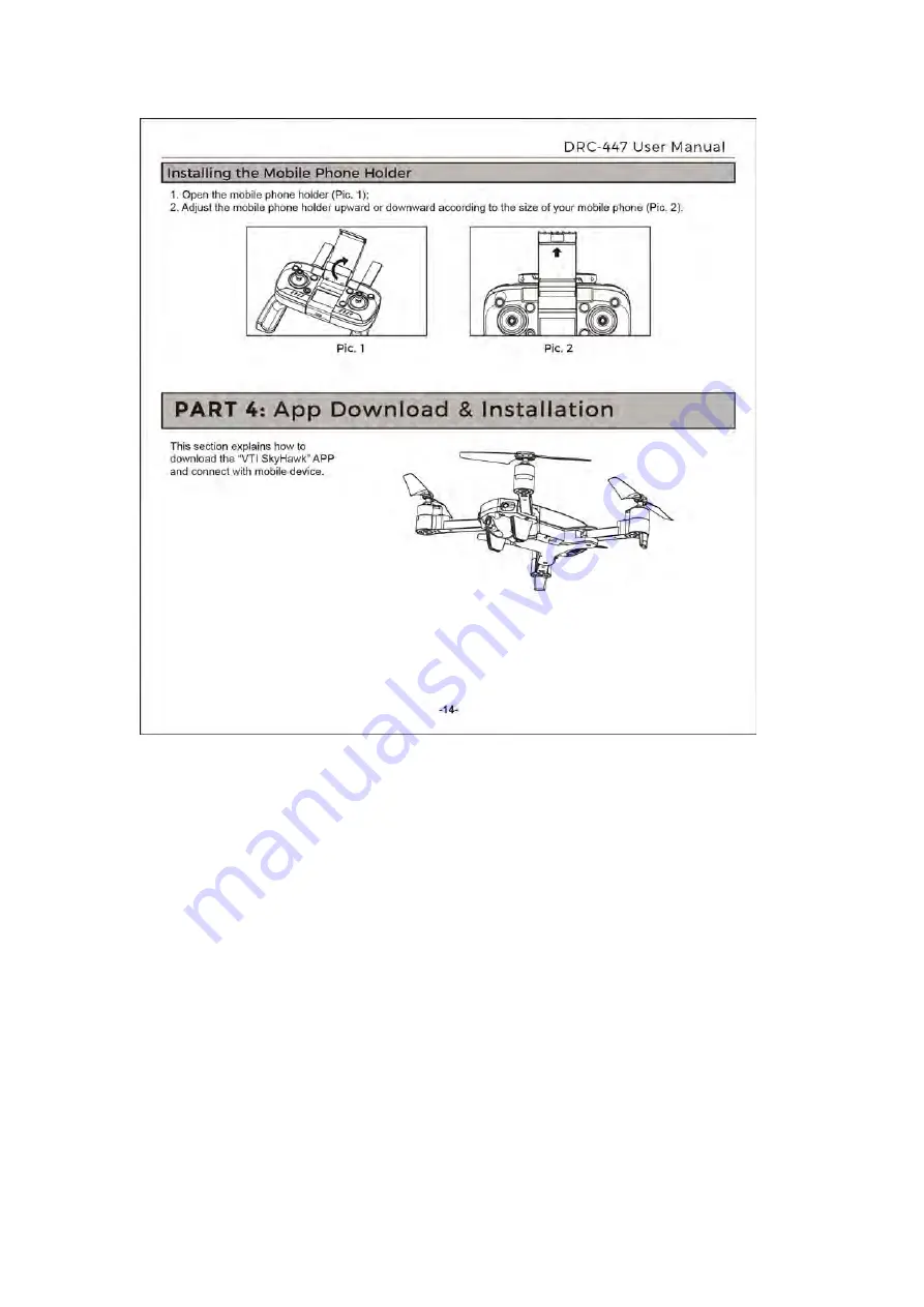 Vivitar Skyhawk DRC-447 Скачать руководство пользователя страница 16