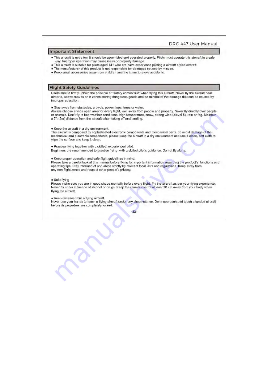 Vivitar Skyhawk DRC-447 User Manual Download Page 25