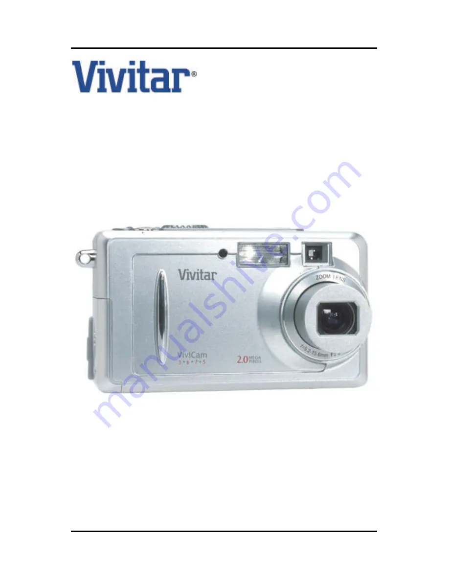 Vivitar Vivicam 3675 User Manual Download Page 1