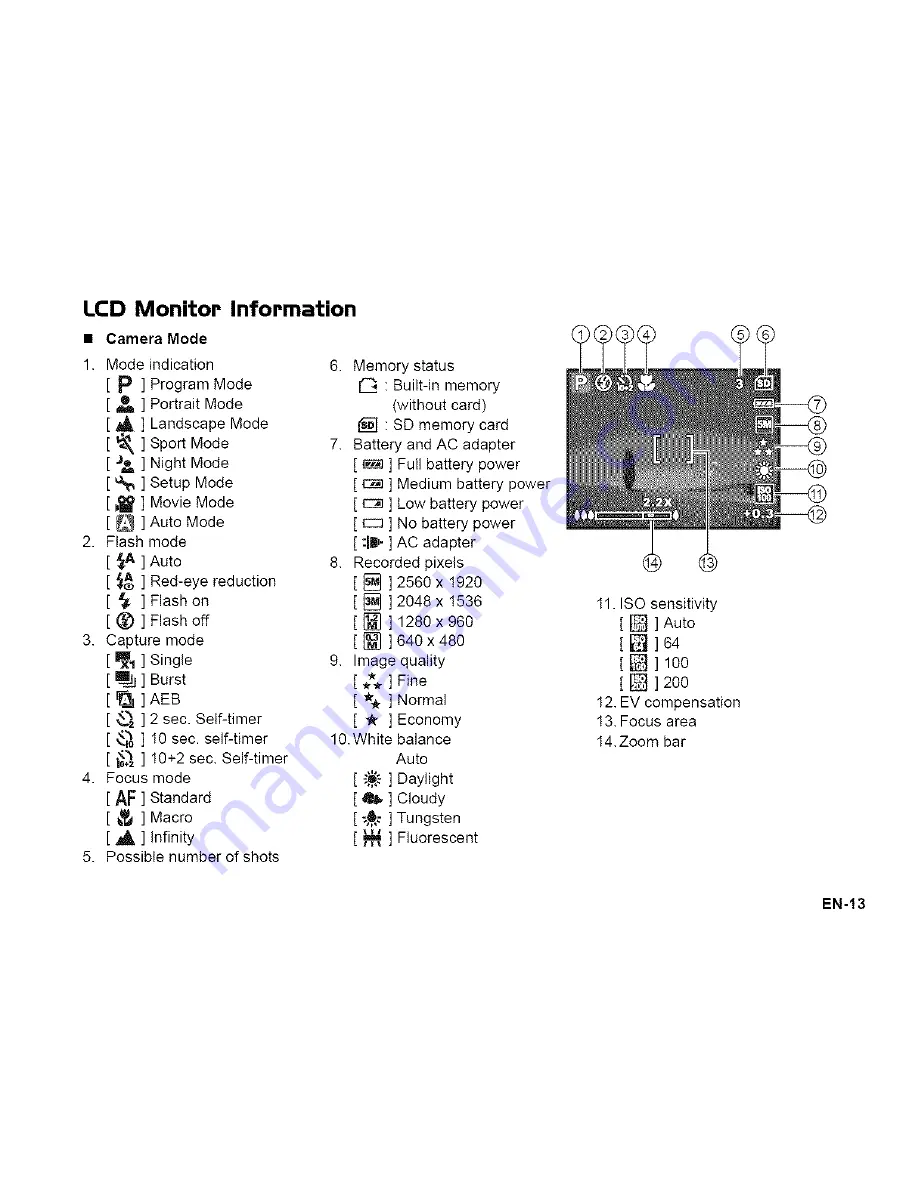 Vivitar ViviCam 5388 Owner'S Manual Download Page 14