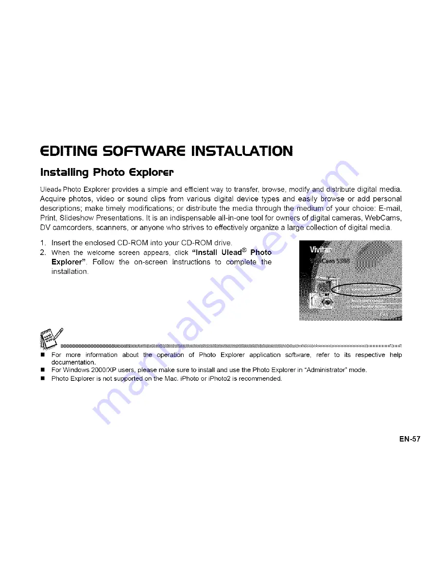 Vivitar ViviCam 5388 Owner'S Manual Download Page 58