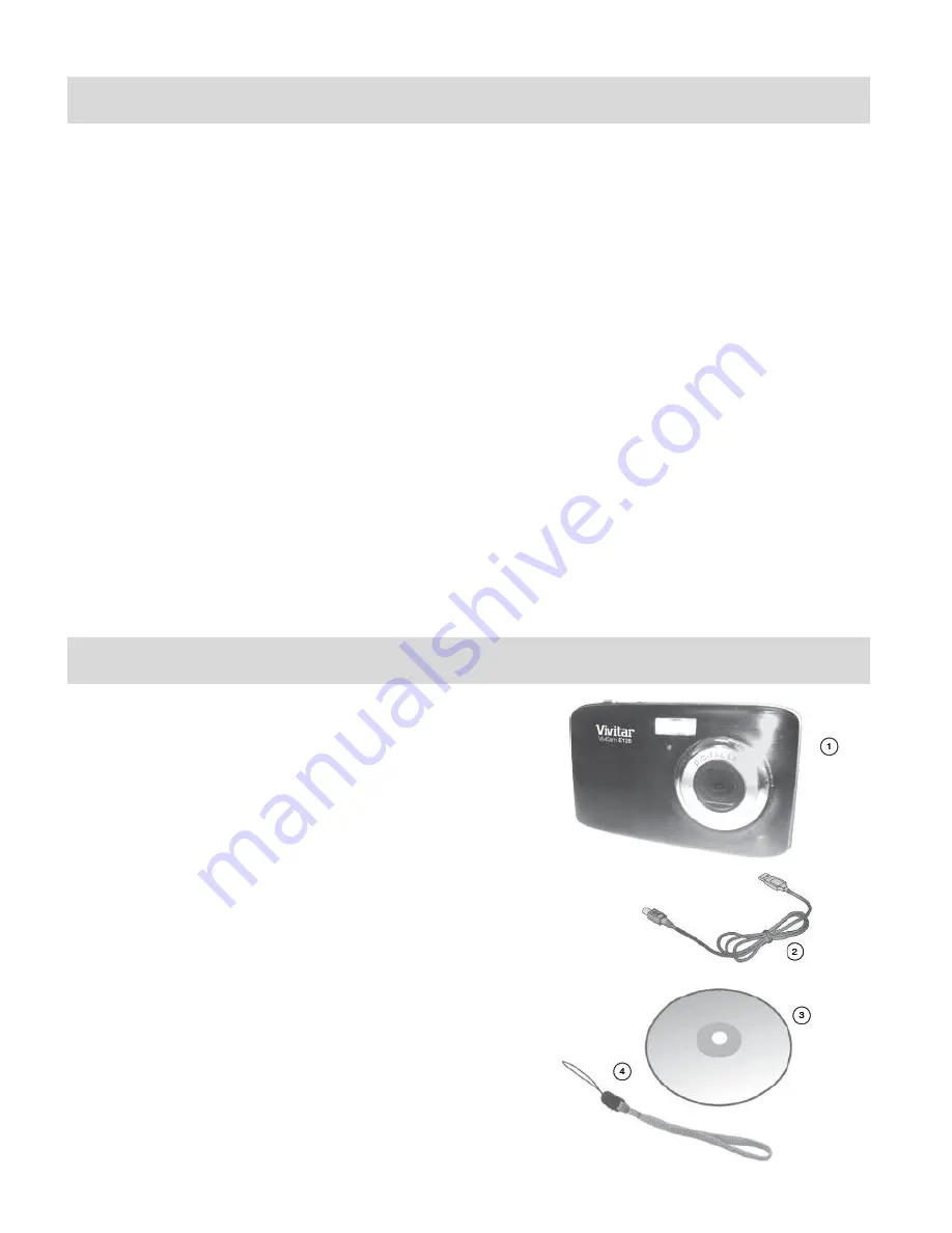 Vivitar ViviCam E128 User Manual Download Page 3