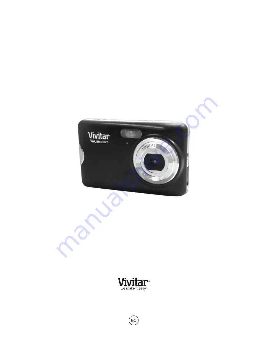 Vivitar ViviCam S027 Скачать руководство пользователя страница 1