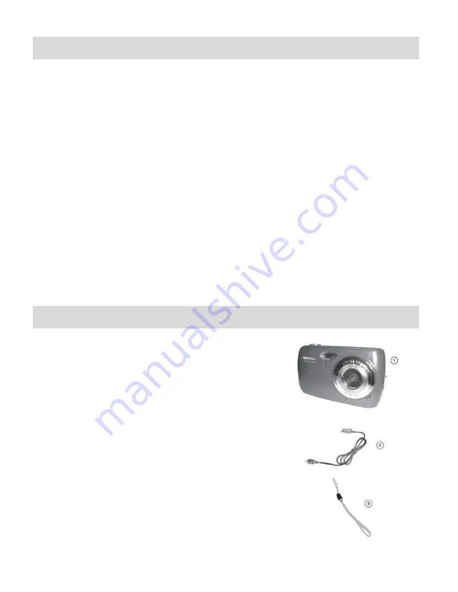 Vivitar ViviCam S126 User Manual Download Page 3