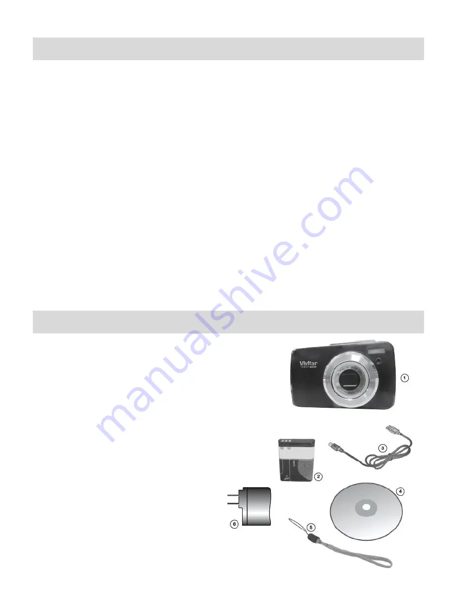 Vivitar ViviCam S836 User Manual Download Page 3