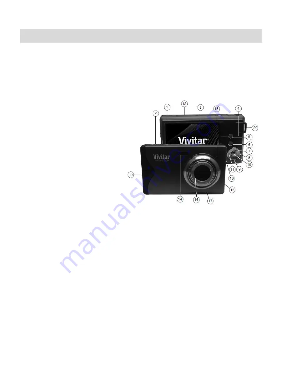 Vivitar VIVICAM T030 Скачать руководство пользователя страница 4