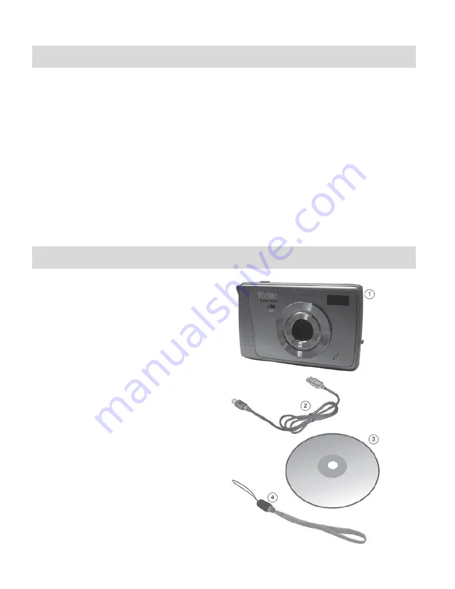 Vivitar ViviCam X025 User Manual Download Page 3