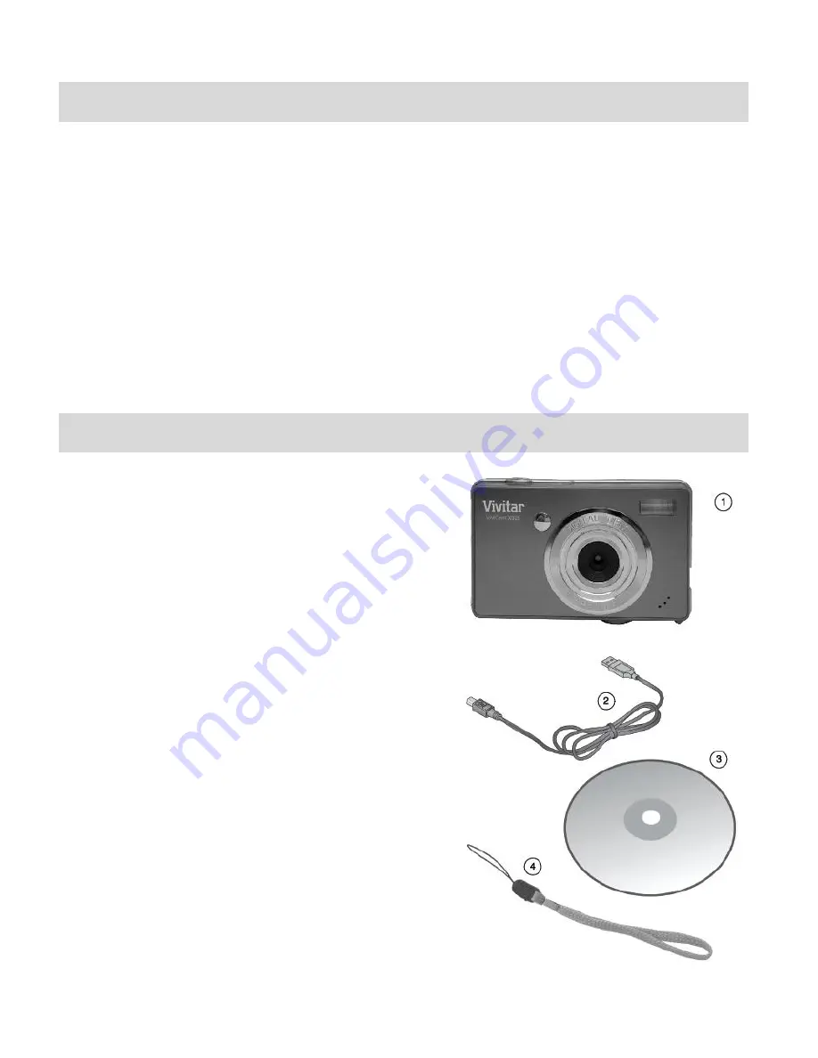 Vivitar ViviCam X025v2 User Manual Download Page 3