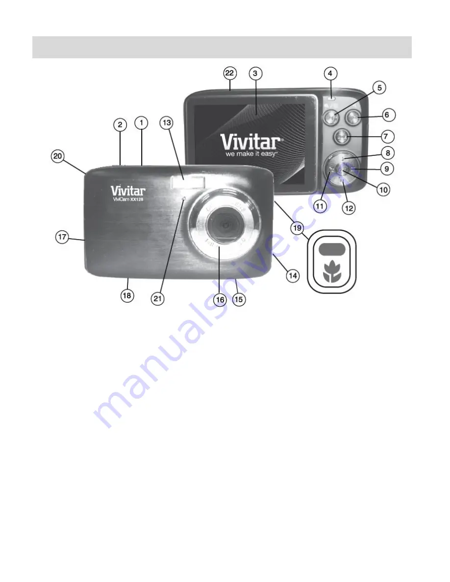 Vivitar ViviCam XX128 Скачать руководство пользователя страница 4