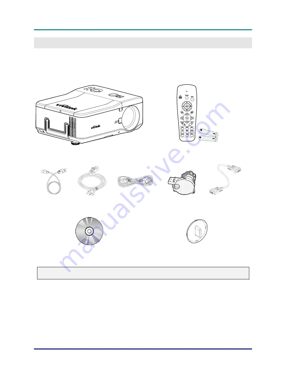 Vivitek D6510 User Manual Download Page 8