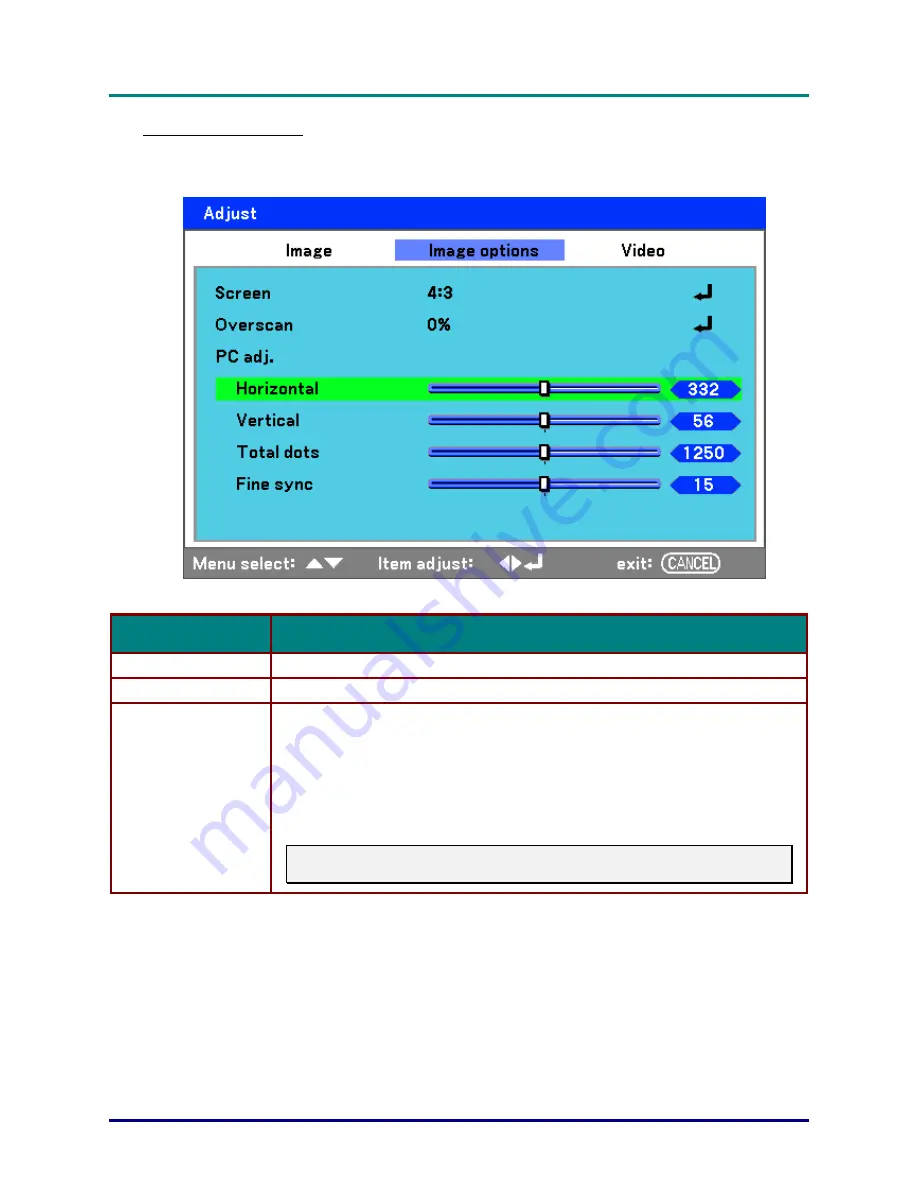 Vivitek D6510 User Manual Download Page 57