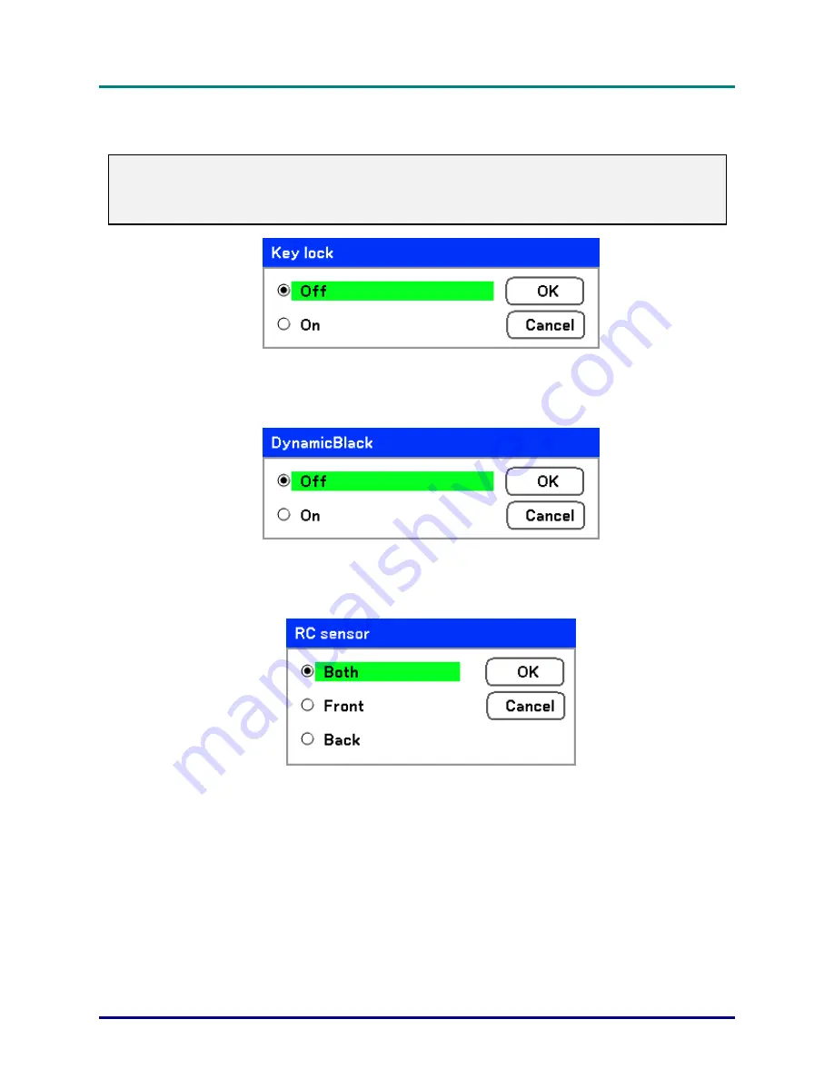 Vivitek D6510 User Manual Download Page 72