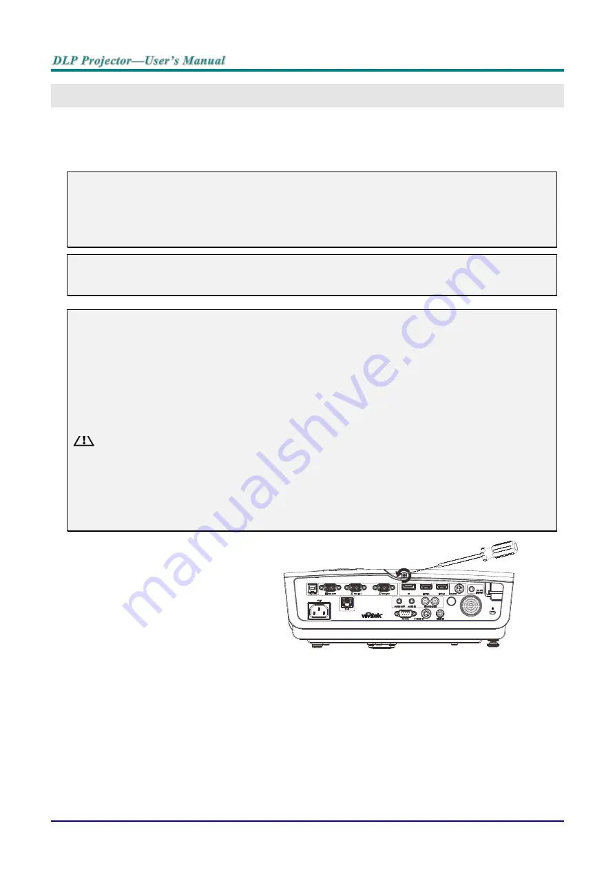 Vivitek D964HD User Manual Download Page 54