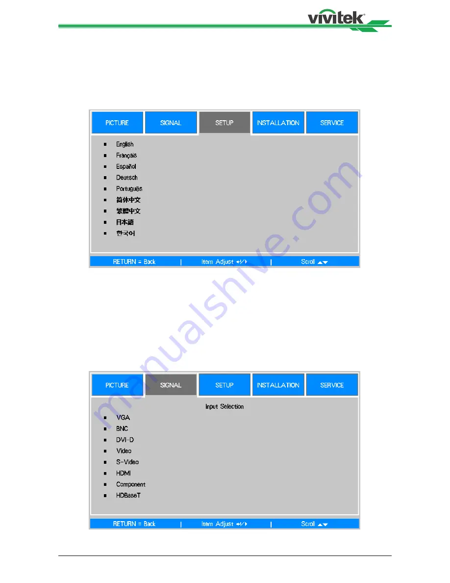 Vivitek dh6671 User Manual Download Page 28