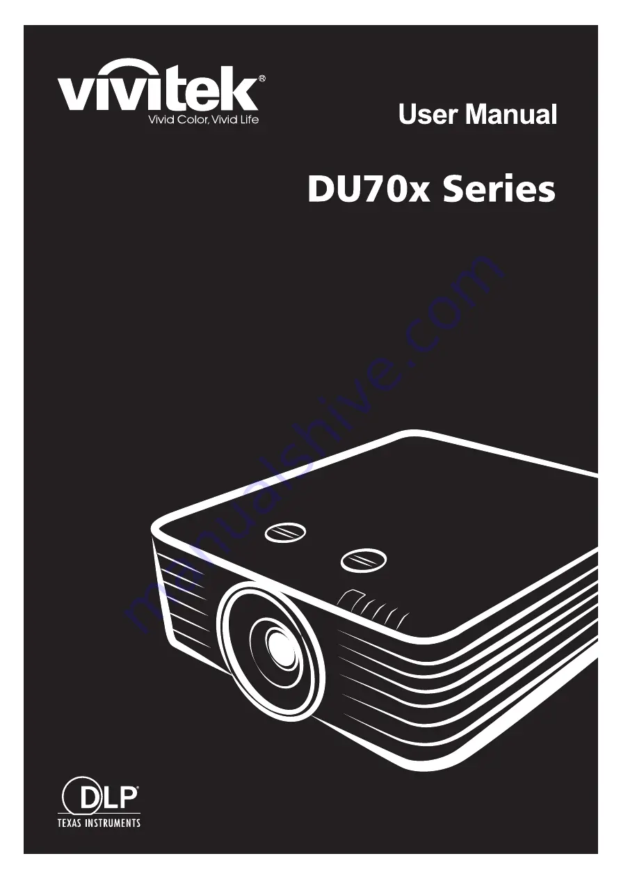 Vivitek DU70 Series User Manual Download Page 1