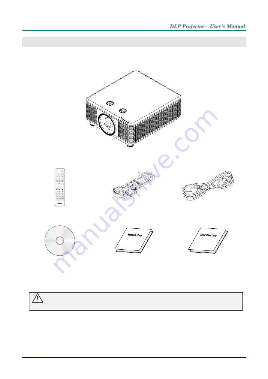 Vivitek DU70 Series User Manual Download Page 13