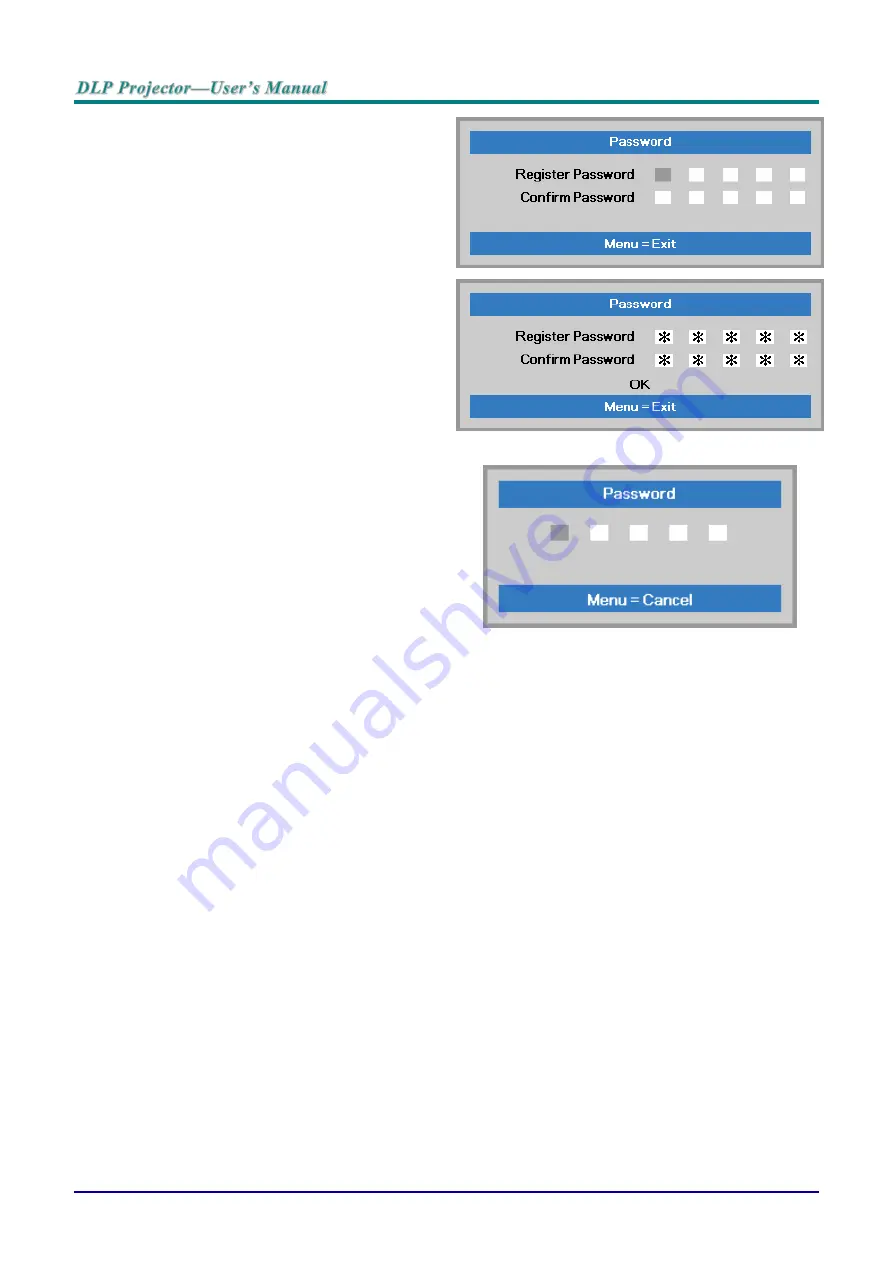 Vivitek DU70 Series User Manual Download Page 30