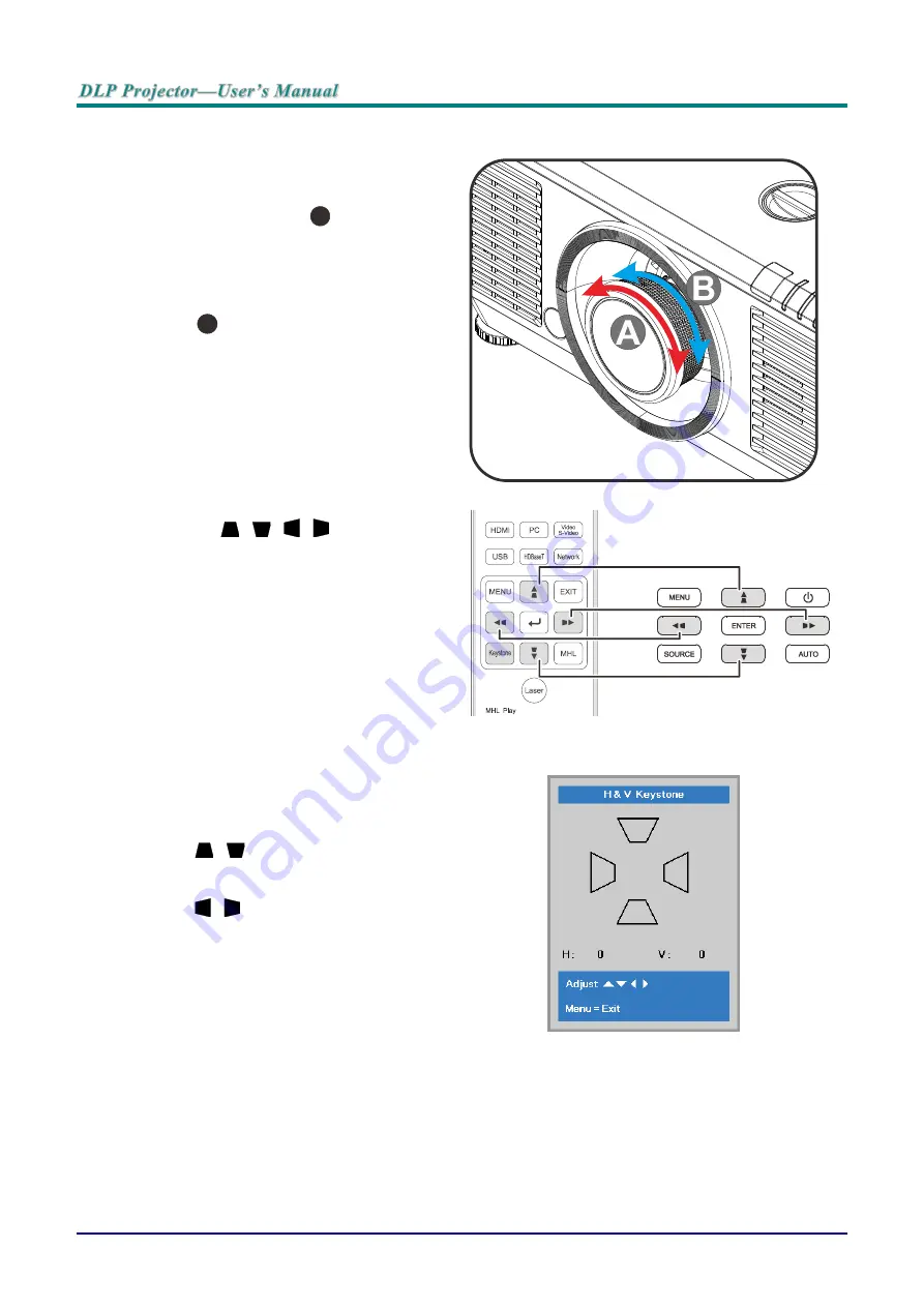 Vivitek DU70 Series User Manual Download Page 34