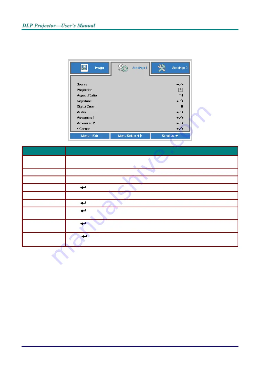 Vivitek DU70 Series User Manual Download Page 46