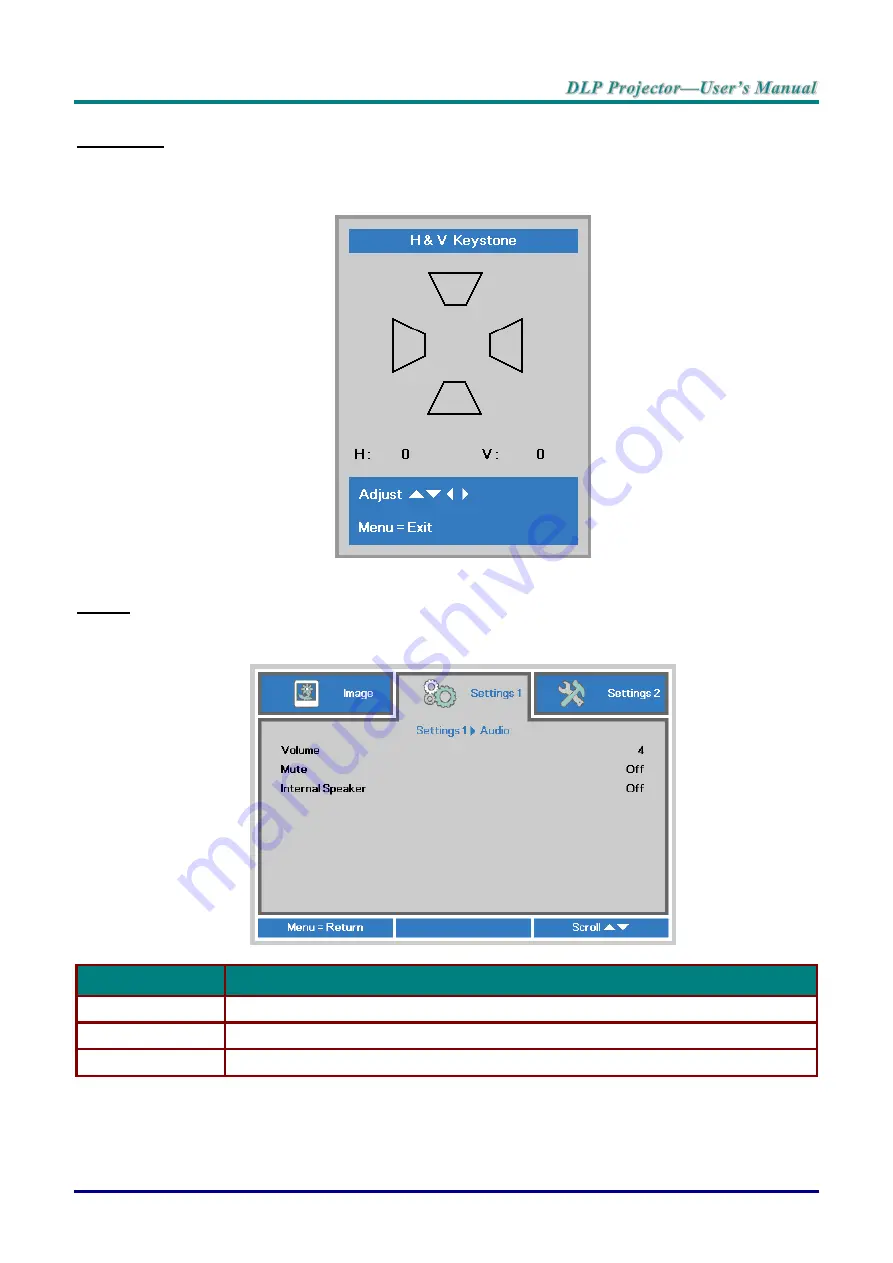 Vivitek DU70 Series User Manual Download Page 47